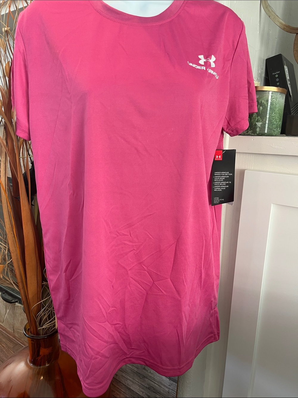 Under Armour Rush  Mauve Pink Performance Tee